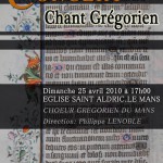 Concert Chant Grégorien Eglise St Aldric