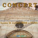 Concert Chant Sacré Chapelle de l'Oratoire Lycée Montesquieu
